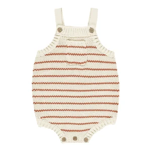 Rylee + Cru - knit romper Ashton - poppy stripe