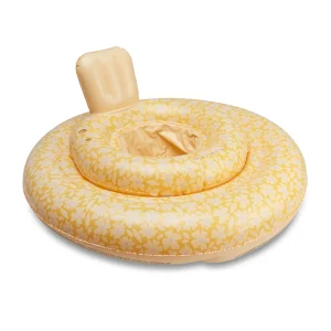 Swim Essentials - baby float Florish yellow - 0-1 jaar