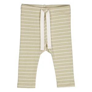 Müsli - stripe rib pants - desert green