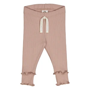 Müsli - rib legging - rose wood
