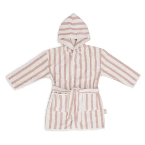 Badjas stripe terry - wild rose