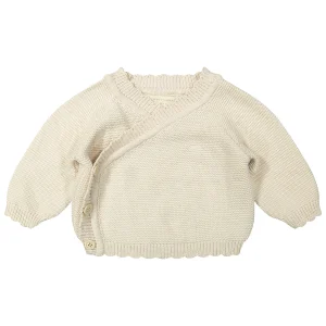 Two You Label - knitted baby cardigan Beau - beach