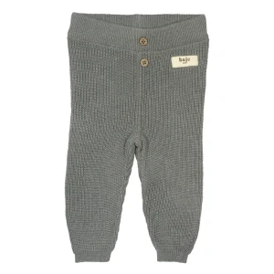Baje Studio - knitted pants Brawdy - greyish blue