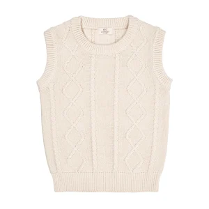 Copenhagen Colors - knitted cable spencer - cream