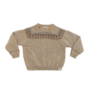 Cashmere Sweater Nino Jacquard - beige