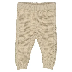 Müsli - chunky knit pants - oat