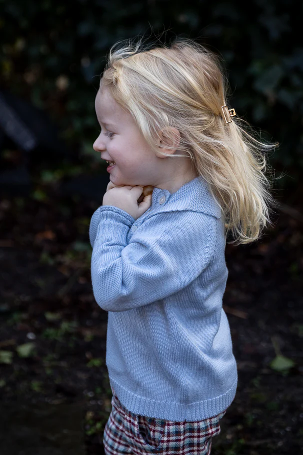 Copenhagen Colors - merino marguriette blouse - dusty blue - Afbeelding 5