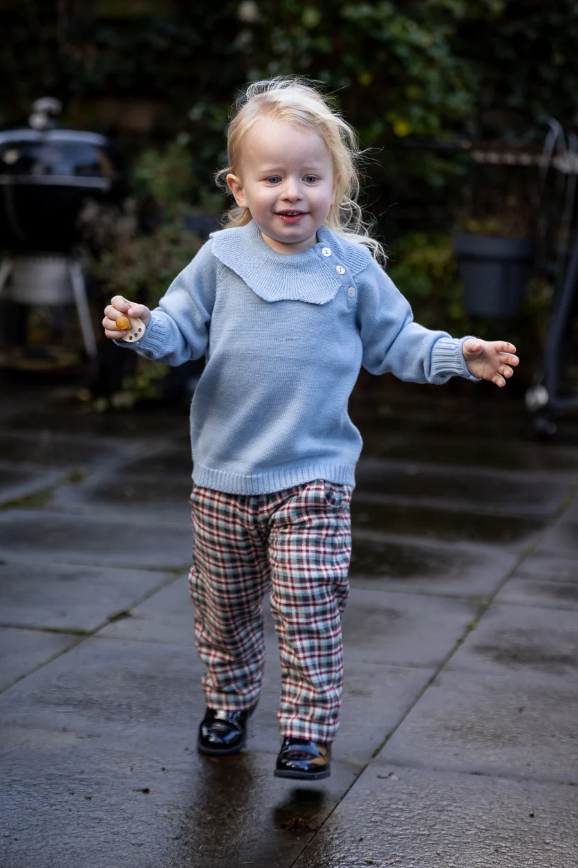Copenhagen Colors - merino marguriette blouse - dusty blue - Afbeelding 7