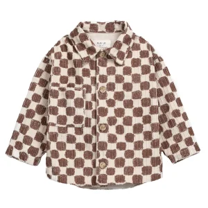 Play Up - corduroy blouse print - brown square