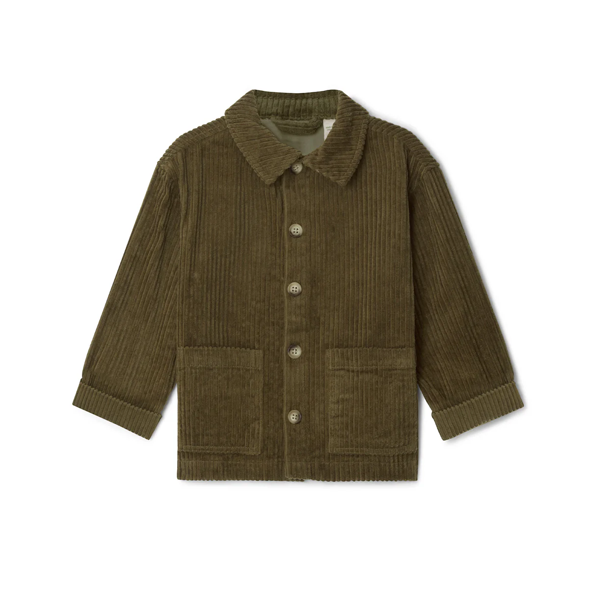 Corduroy overshirt - olive green