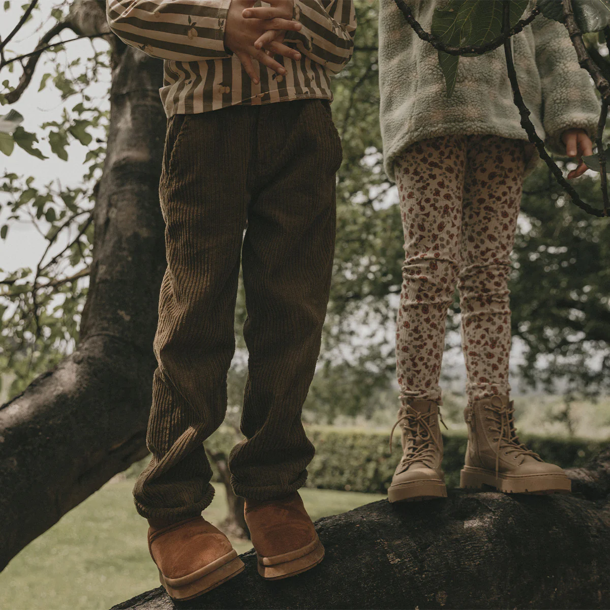 Corduroy pants - olive green - Afbeelding 3
