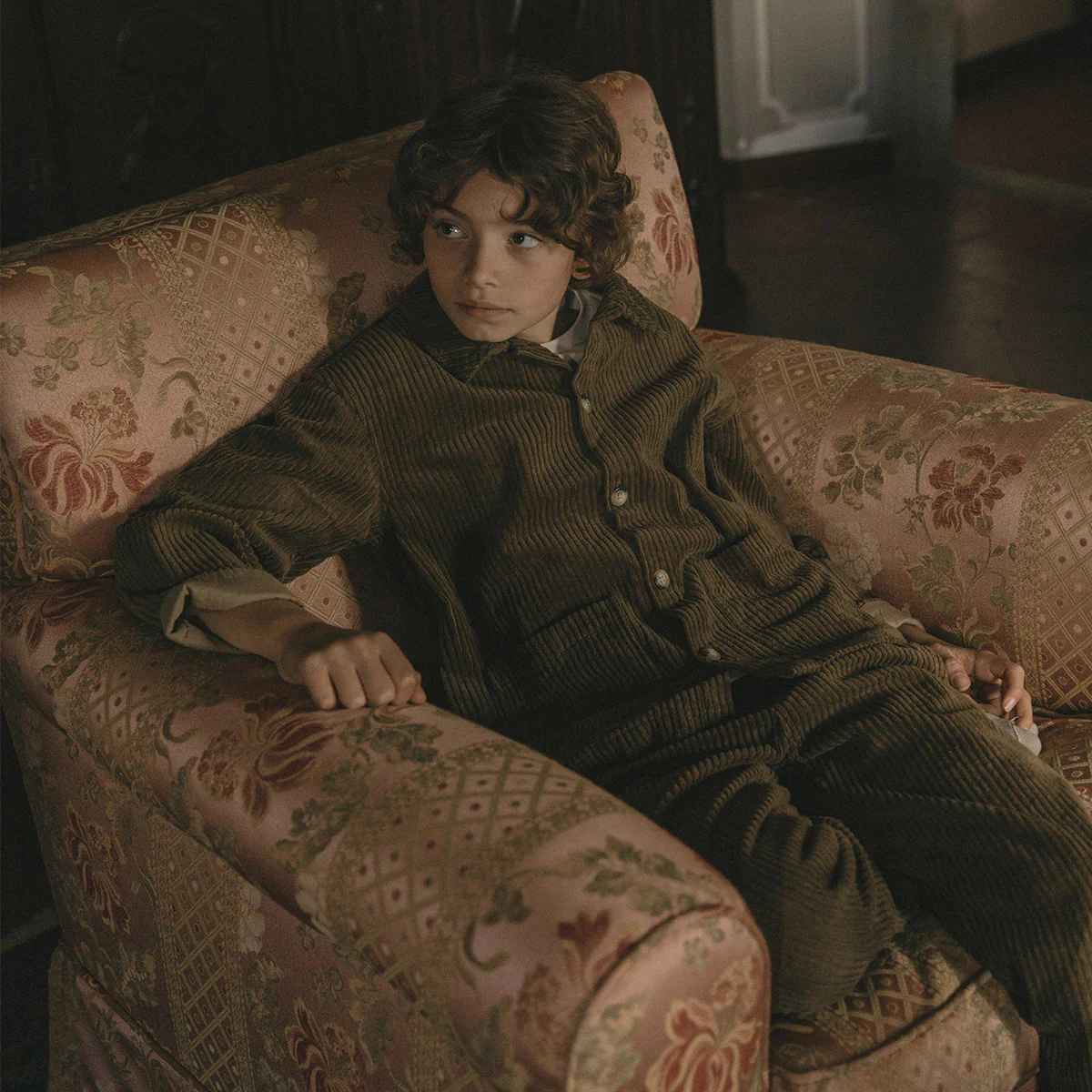 Corduroy pants - olive green - Afbeelding 4