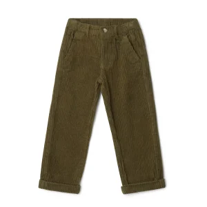 Corduroy pants - olive green