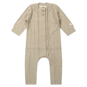 Baje Studio - knitted jumpsuit Cotes - peach almond