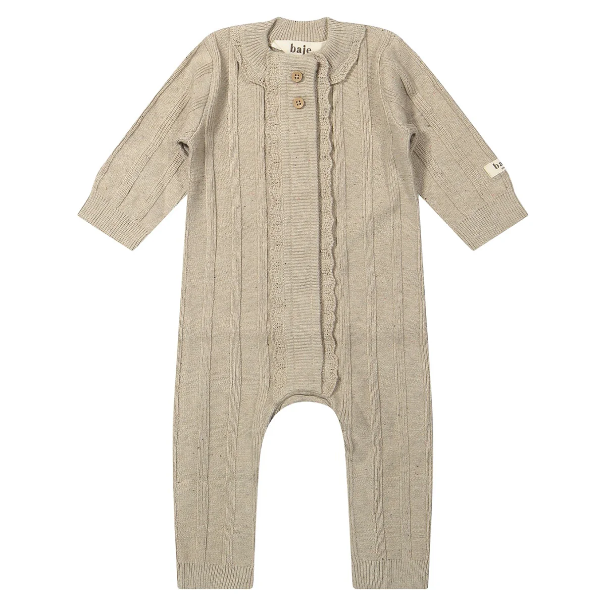 Baje Studio - knitted jumpsuit Cotes - peach almond - Afbeelding 2