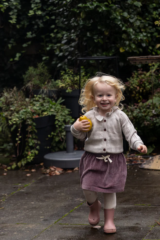 Copenhagen Colors - merino pattern cardigan - pale cream melange - Afbeelding 7