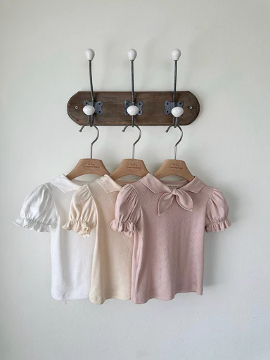 Monbebe - bow tie tee - pink - Afbeelding 5