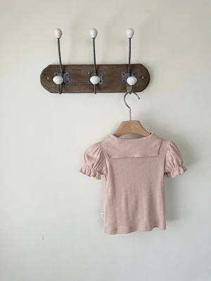 Monbebe - bow tie tee - pink - Afbeelding 4