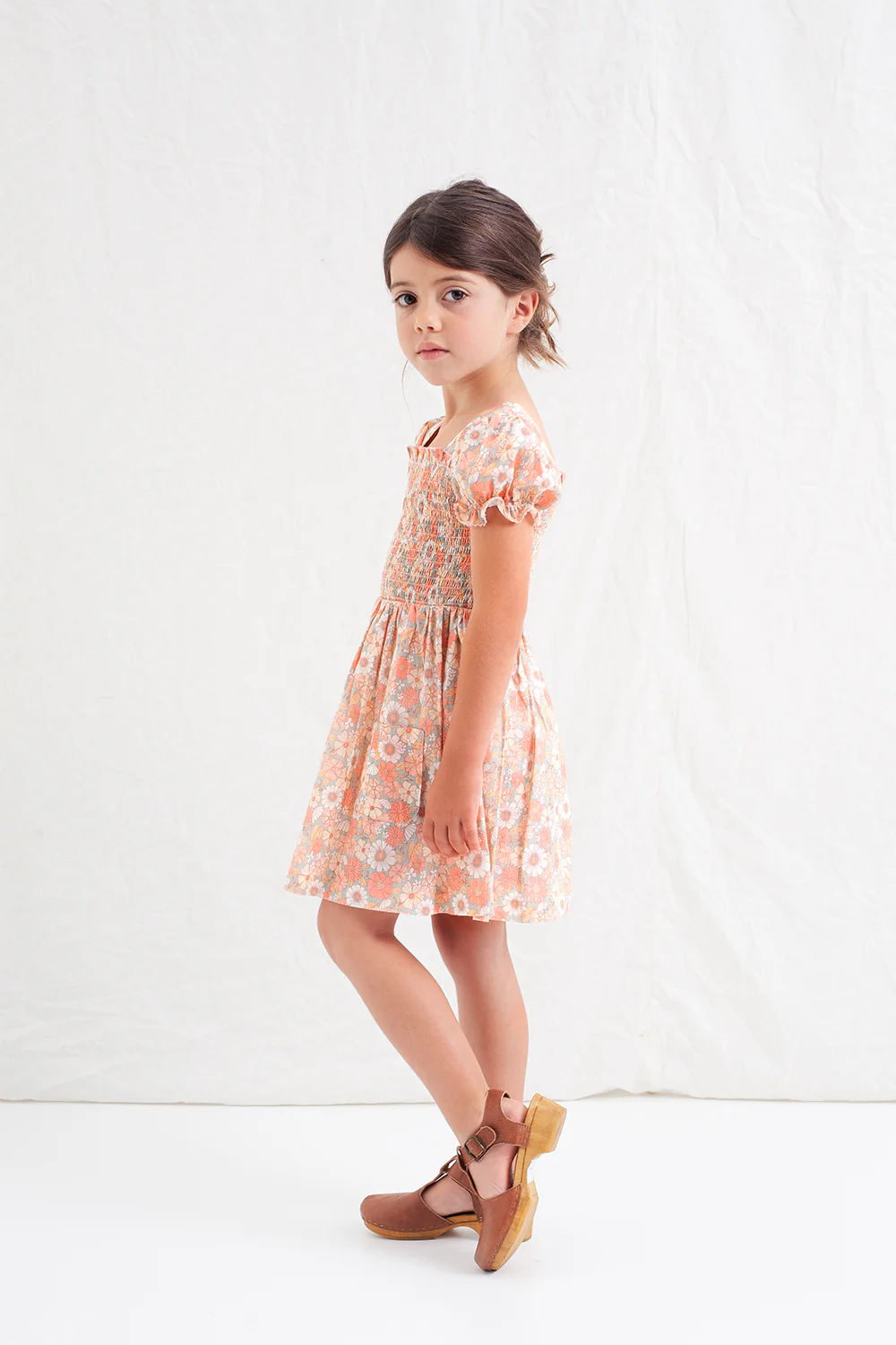 Tocoto Vintage - floral honeycomb dress - pink - Afbeelding 7