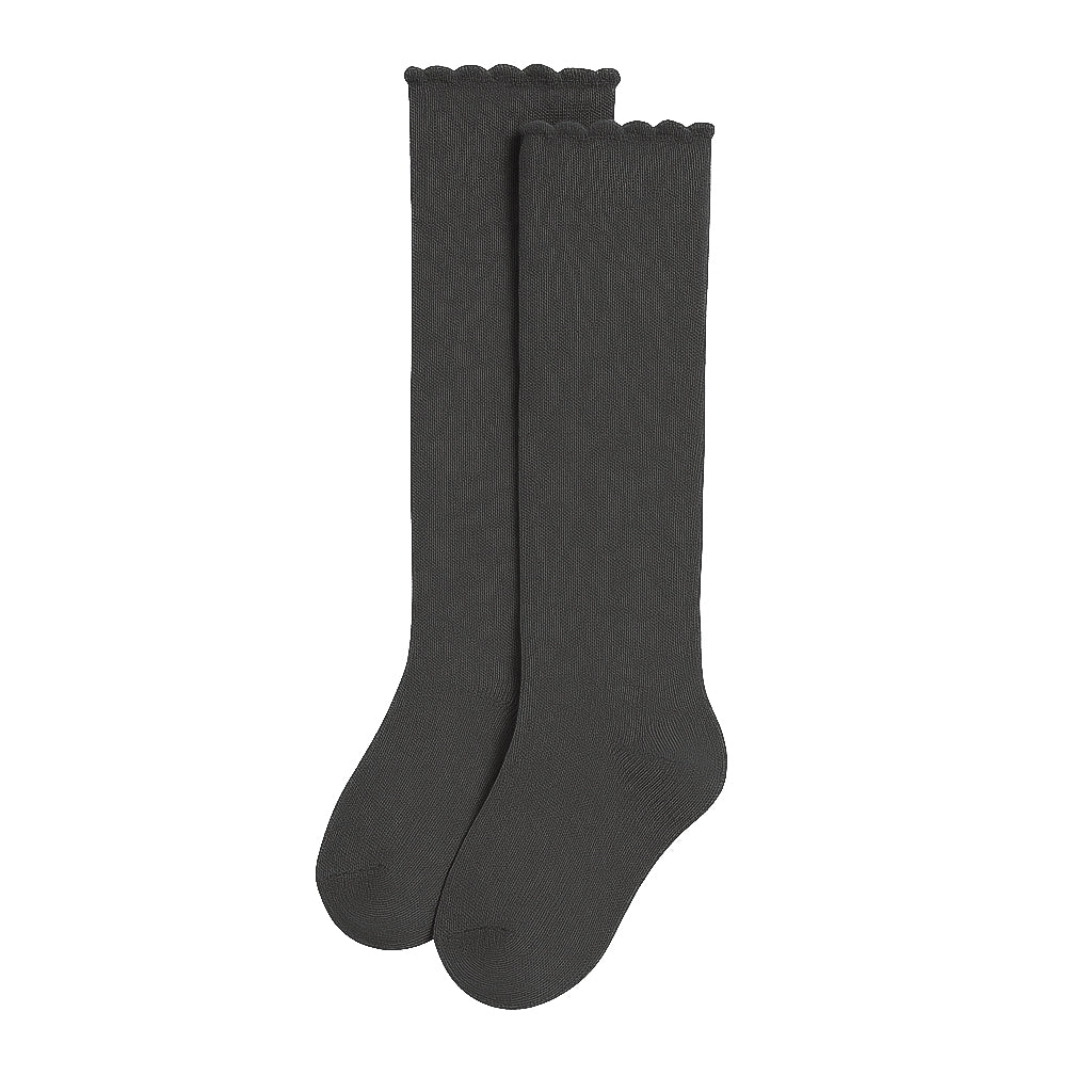 Kniekousen kartelrandje - antraciet - Afbeelding 2