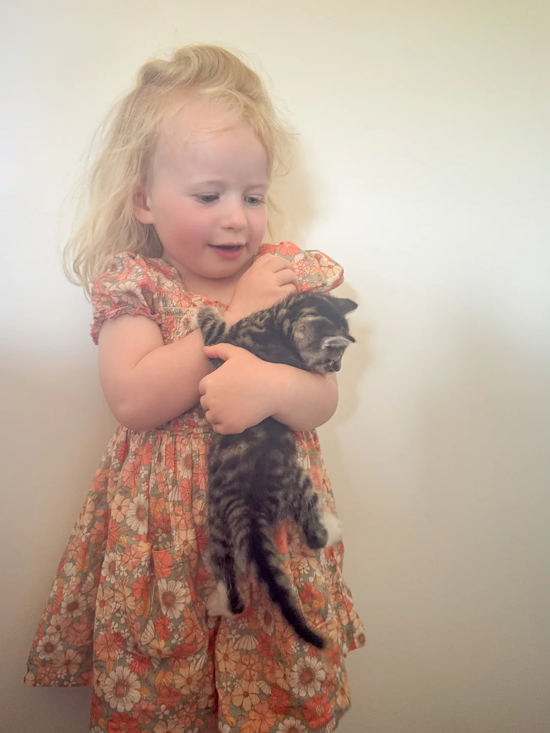 Tocoto Vintage - floral honeycomb dress - pink - Afbeelding 3