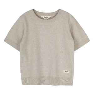 Baje Studio - knitted shortsleeve Cruz - sand melange