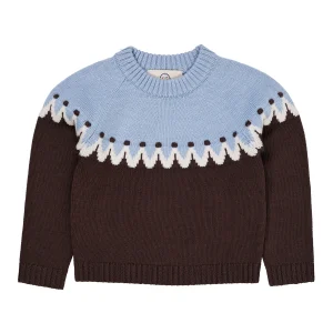 Copenhagen Colors - cupcake classic jumper - brown/blue combi