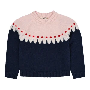 Copenhagen Colors - cupcake classic jumper - navy/pink combi