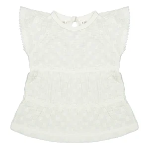 Riffle Amsterdam - dress Adele - woven white embroidery