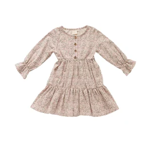 Navy Natural - dress Kay field of flowers