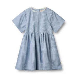 Wheat - dress Elma - blue stripe
