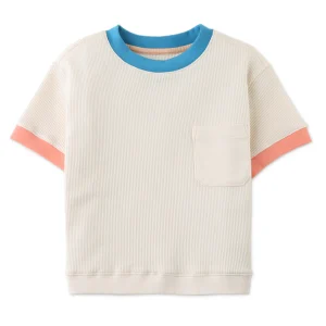 Gingersnaps - waffle Tee Finn - offwhite