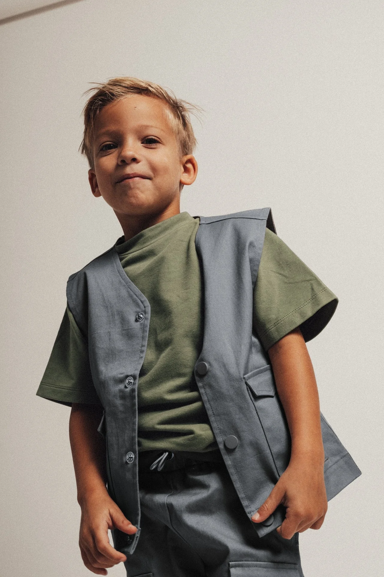 Baje Studio - cargo gilet Frenkie - blue ocean - Afbeelding 3