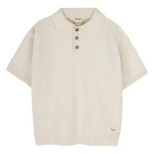 Baje Studio - knitted polo Fygo - white coconut
