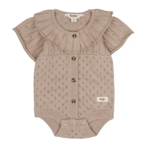 Baje Studio - knitted bodysuit Gaia - rose cafe