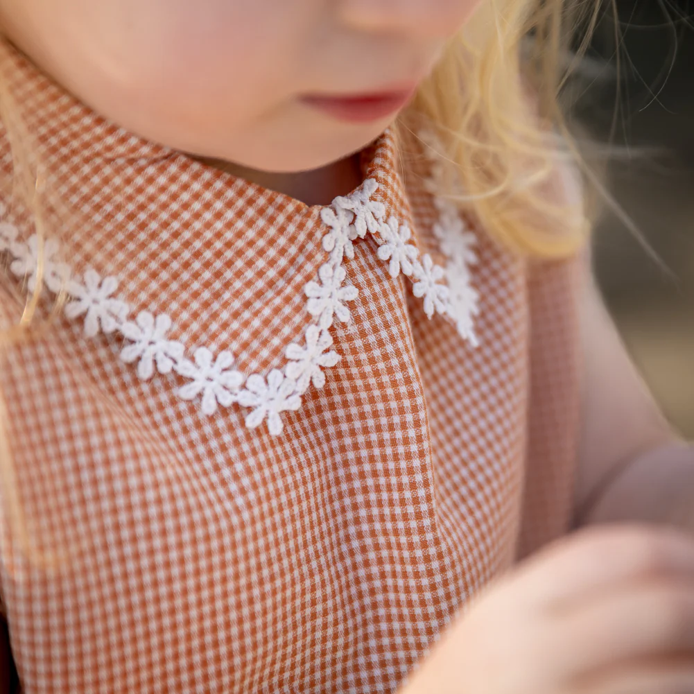 Gingersnaps - gingham dress Nery - brown - Afbeelding 3