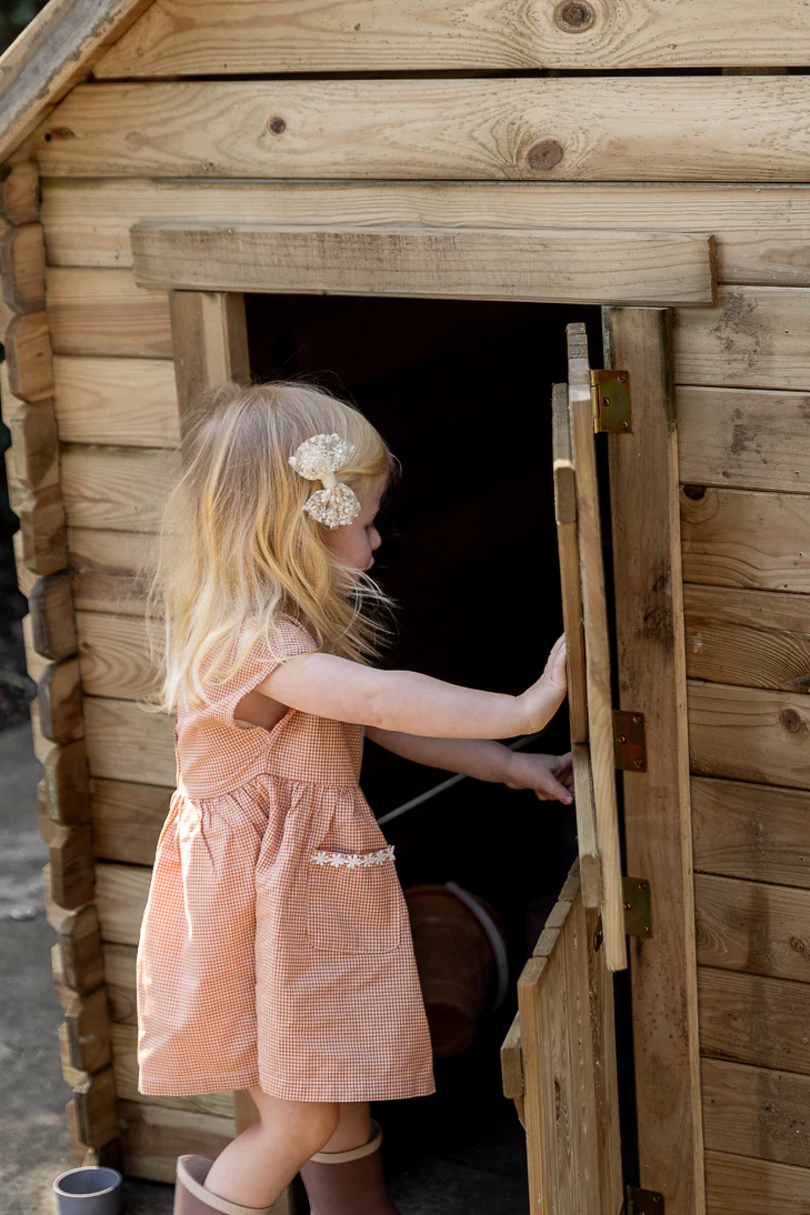 Gingersnaps - gingham dress Nery - brown - Afbeelding 4