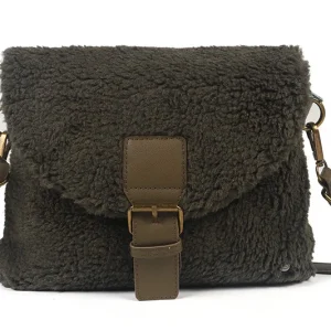 Teddy Schoudertasje - Medium - Donkergroen