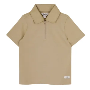 Baje Studio - zipper polo Hervas - crème fawn