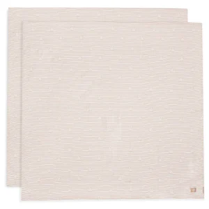 Jollein - hydrofiel doeken XL Miffy - biscuit stripe - 2 stuks