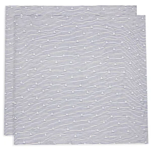 Jollein - hydrofiel doeken XL Miffy  - navy stripe - 2 stuks