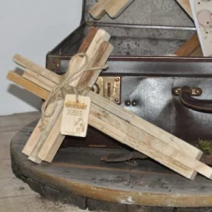 Fijn Houten Kruis blank hout L - ca. 60 cm