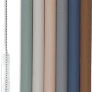 Jollein Siliconen Rietjes Multicolour - 6 stuks