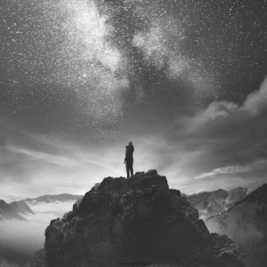 Wandbord foam - Sterrenhemel- 14x14