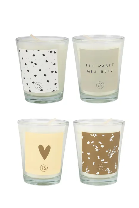 Zusss Set van 4 glaskaarsjes - Jij maakt mij blij - Afbeelding 2