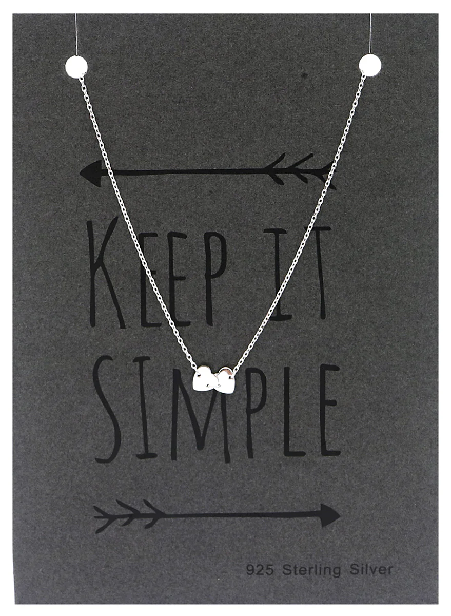 Enkelbandje - echt zilver - Hartjes - Afbeelding 3