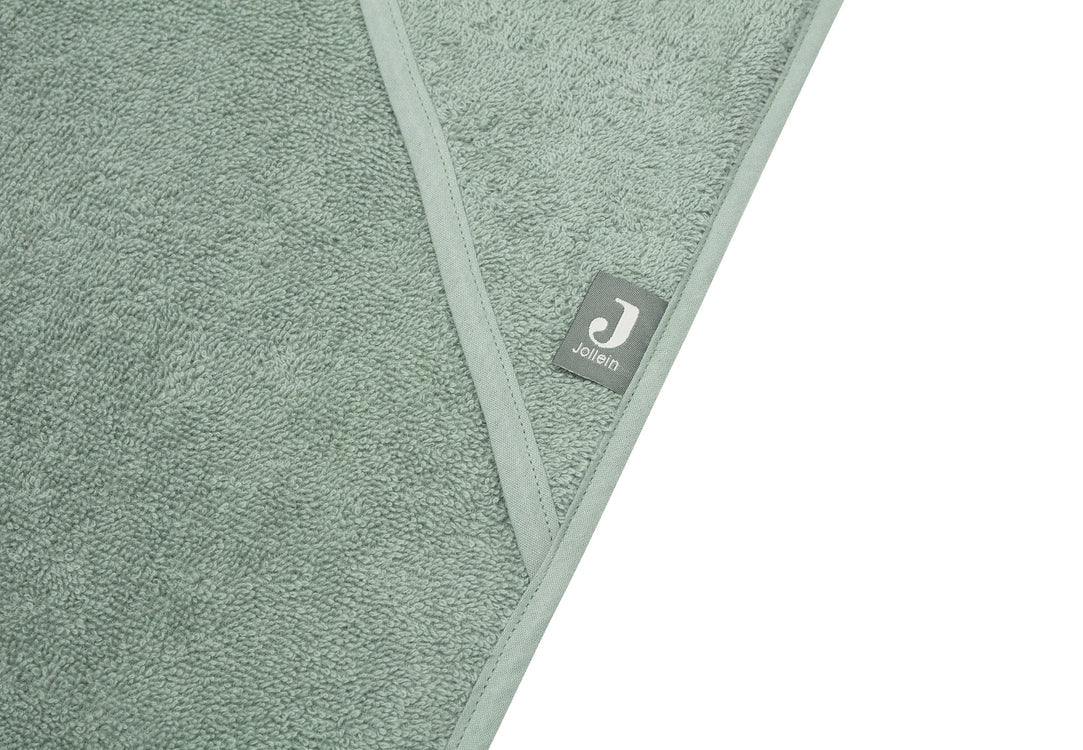 Jollein Badcape Badstof 100 x 100 cm - Ash Green - Afbeelding 5
