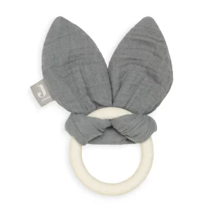 Jollein Bijtring Siliconen - Bunny Ears - storm Grey