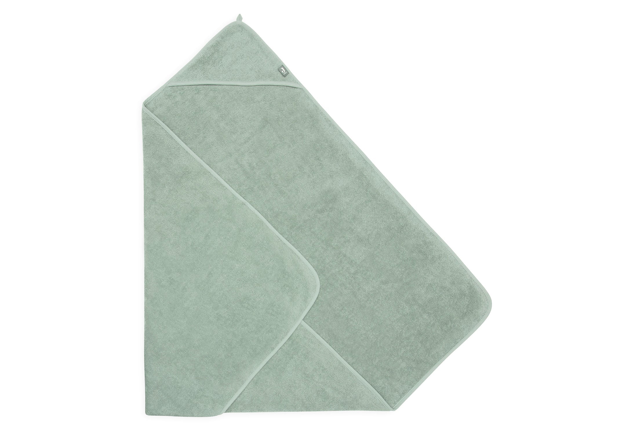 Jollein Badcape Badstof 100 x 100 cm - Ash Green - Afbeelding 4