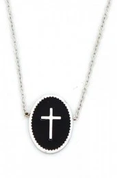 Ketting met kruis - Zilver